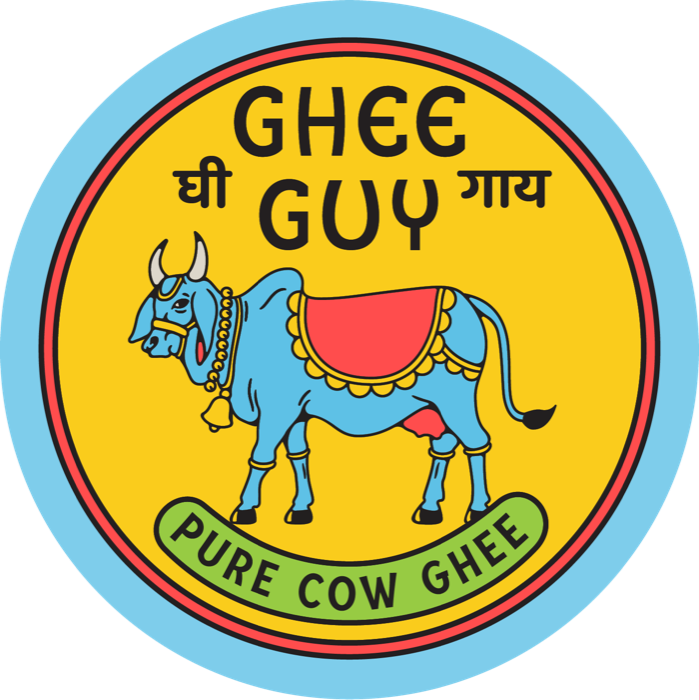 Ghee Guy · Pure Cow Ghee badge